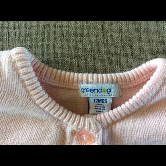 Green Dog Brand-Soft Pink Double Ruffle Sweater - Picture 2 of 3